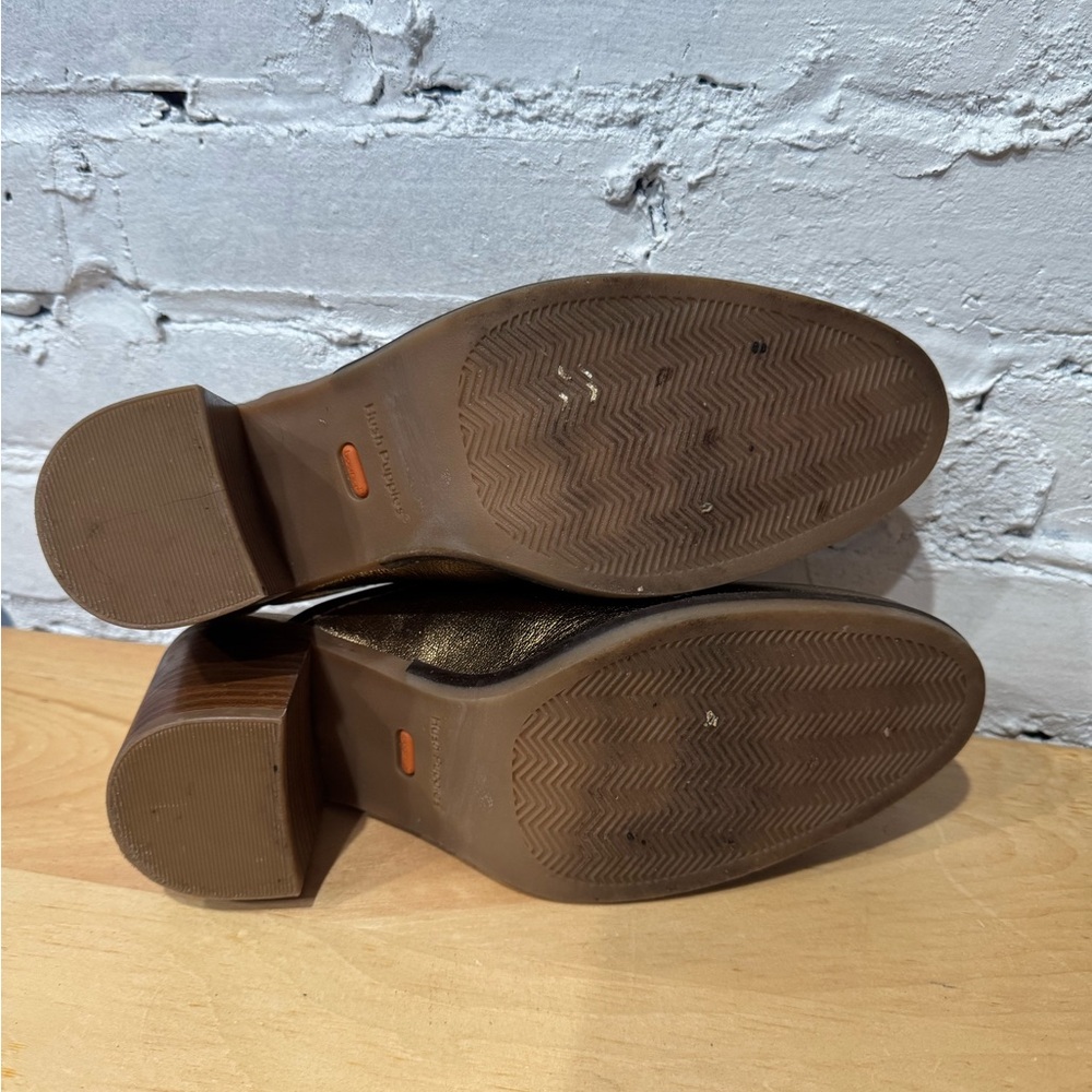 Hush Puppies Women’s Hannah Mules Bronze Gold Metallic - Picture 7 of 7